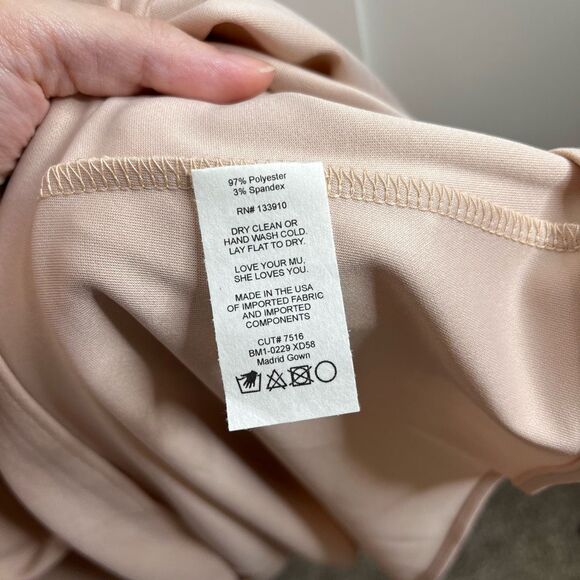 Show Me Your Mumu Madrid Gown Dusty Blush Stretch‎ Size Large NWT - Picture 12 of 16